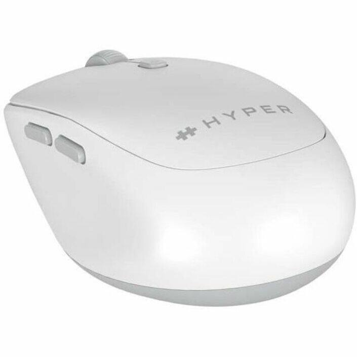 Alt View 2. Hyper - Hyper HyperSpace Bluetooth Mouse - Mid Size Mouse - Wireless - Bluetooth - Space Gray, White - 1 x AA Battery Supported - White.