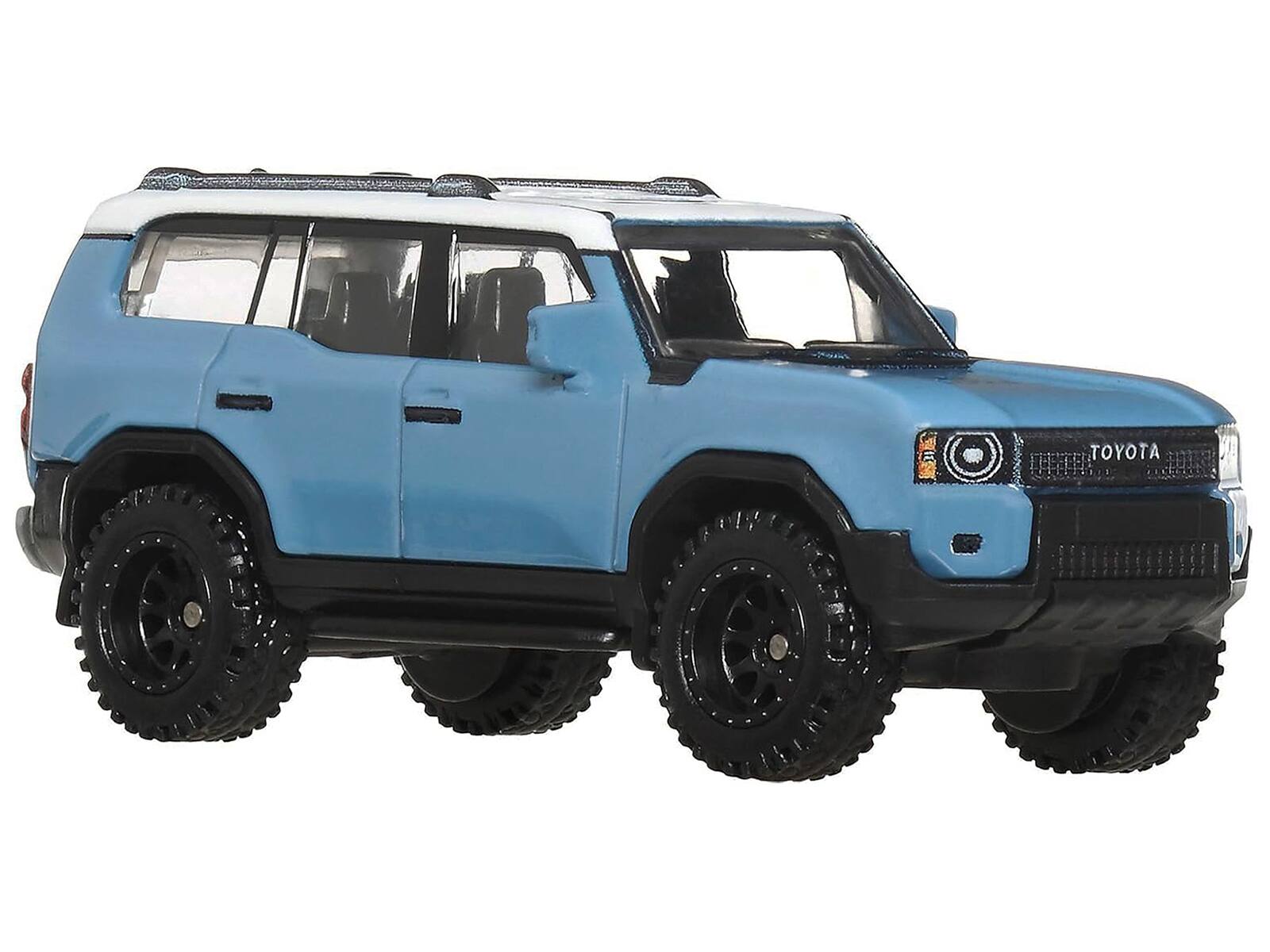 Alt View 4. Hot Wheels - 2024 Toyota Land Cruiser Blue with White Top "HW Off Road" Series Diecast Model Car by Hot Wheels.
