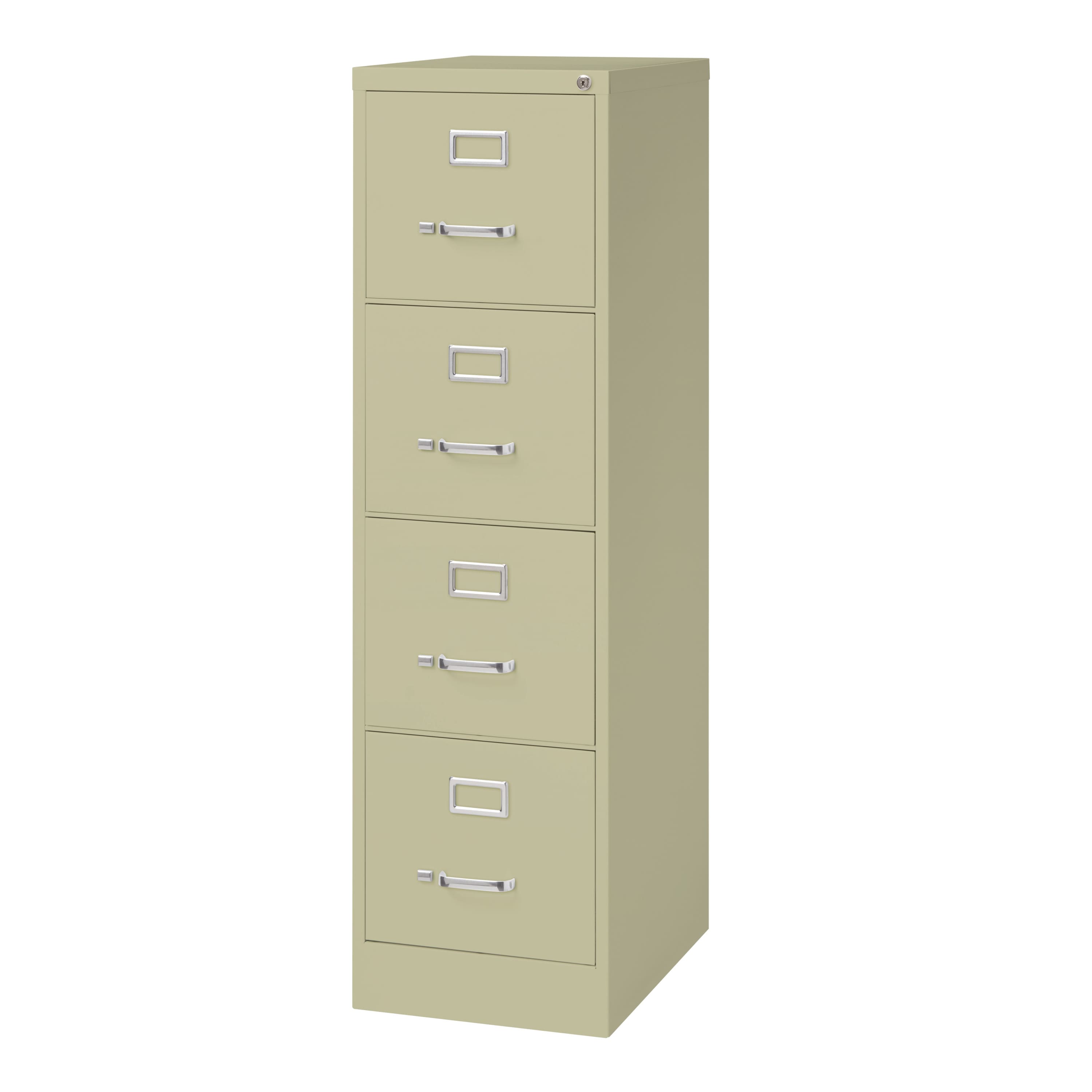 Hirsh - 22" Deep 4 Drawer Letter Width Vertical File Cabinet, Commercial Grade - Putty