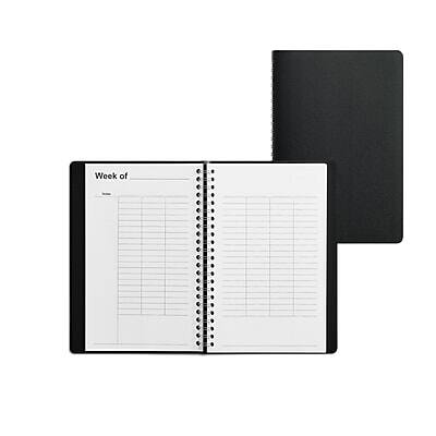 Alt View 2. Staples - 5" x 8" Weekly Planner - Black.