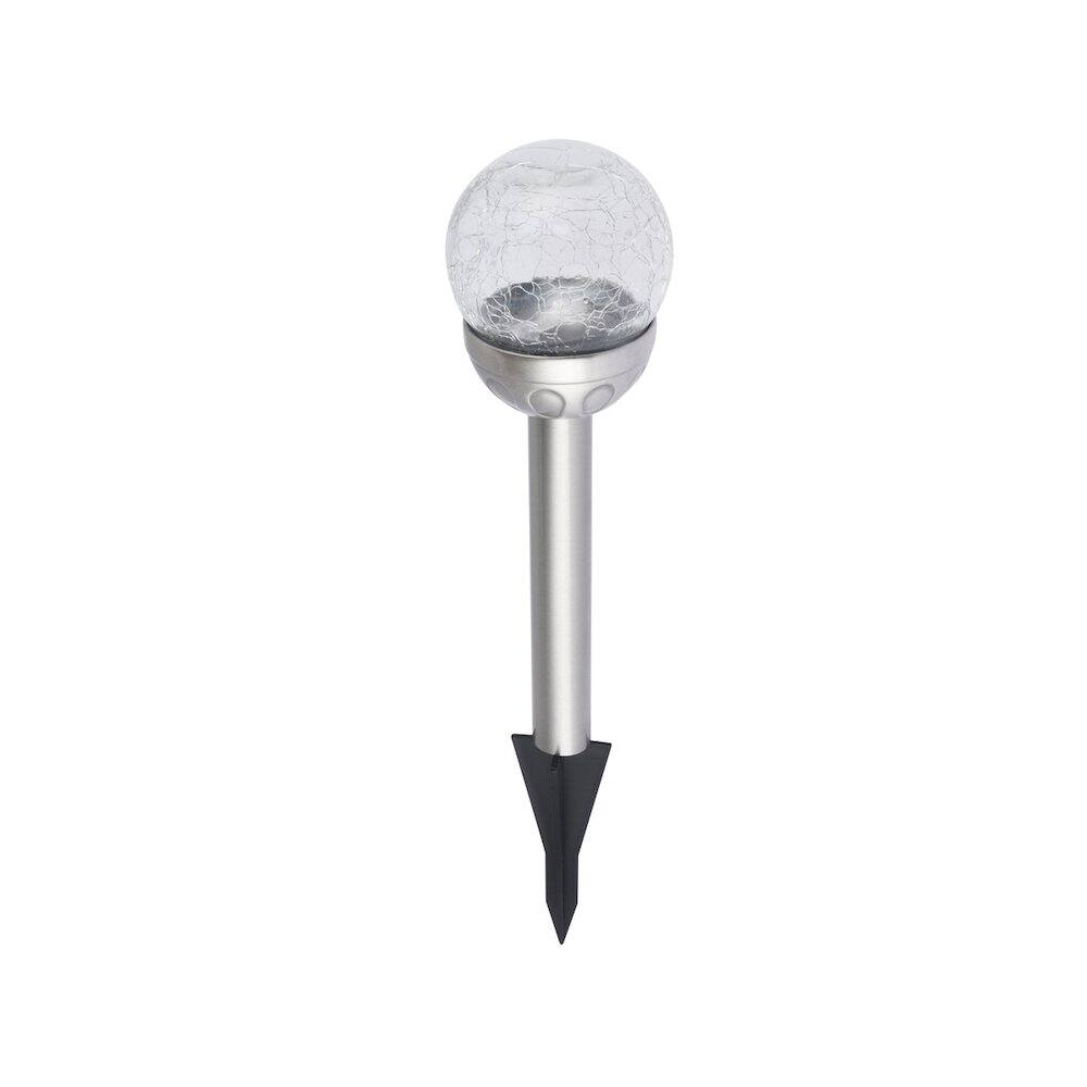 Alt View 4. Living District - Outdoor LED RGB Pathway Light, Pack of 4 - Silver.