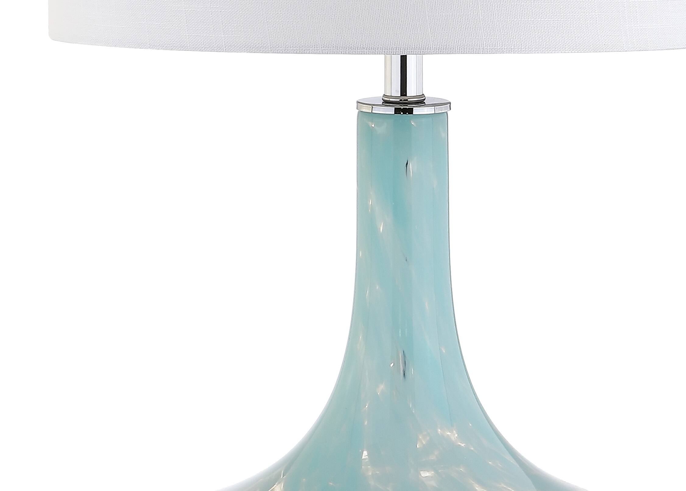 Alt View 4. Jonathan Y - Montreal 29" Glass/Acrylic LED Table Lamp, Ice Blue - Ice Blue.