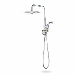 Dazzed Corner - Dual Shower Heads & Handheld Combo, Magnetic Filtered, 79" Hose - Chrome