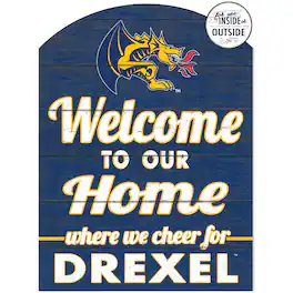 Jardine - Drexel Dragons 16'' x 22'' Indoor/Outdoor Marquee Sign - Navy