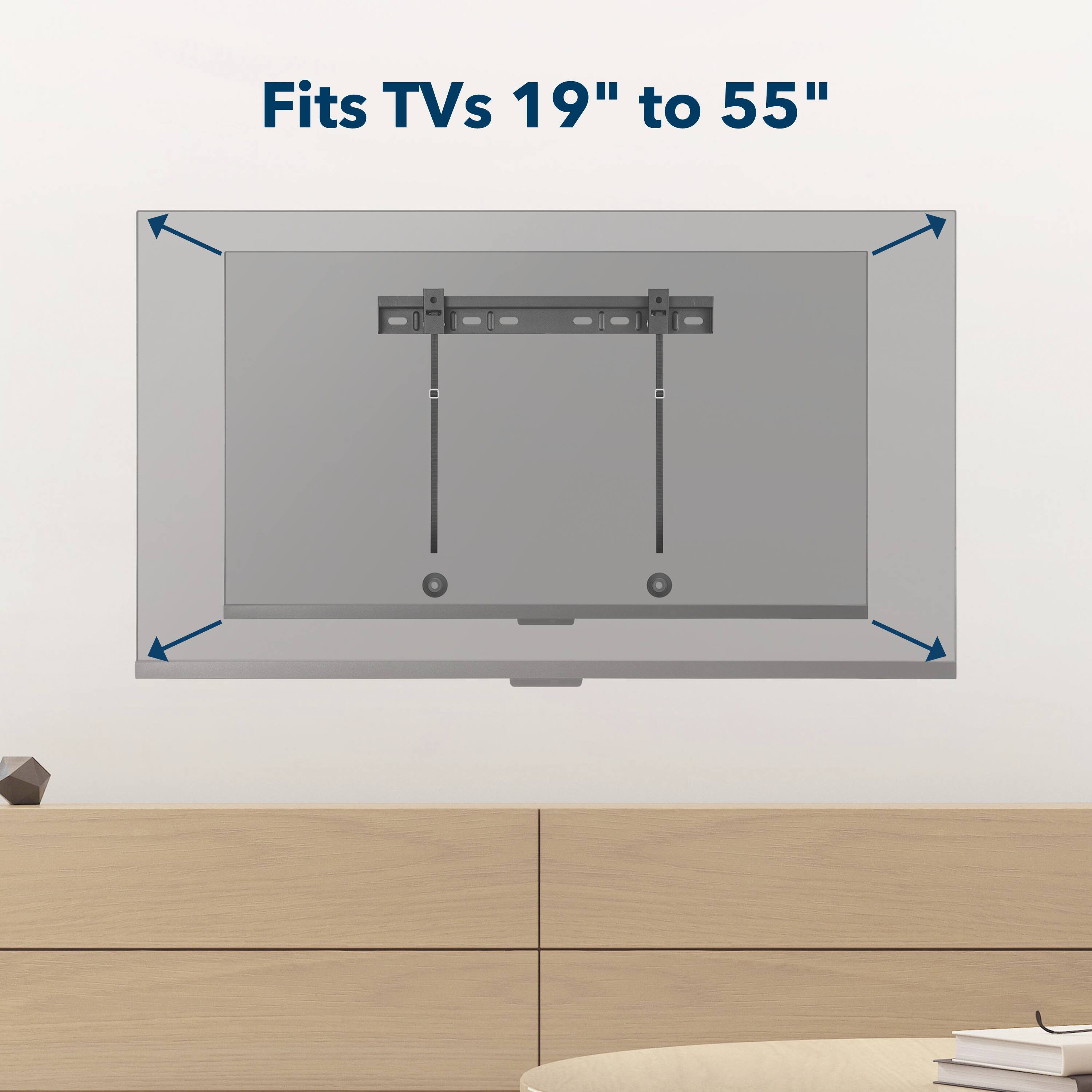 Fits TVs 19" to 55"