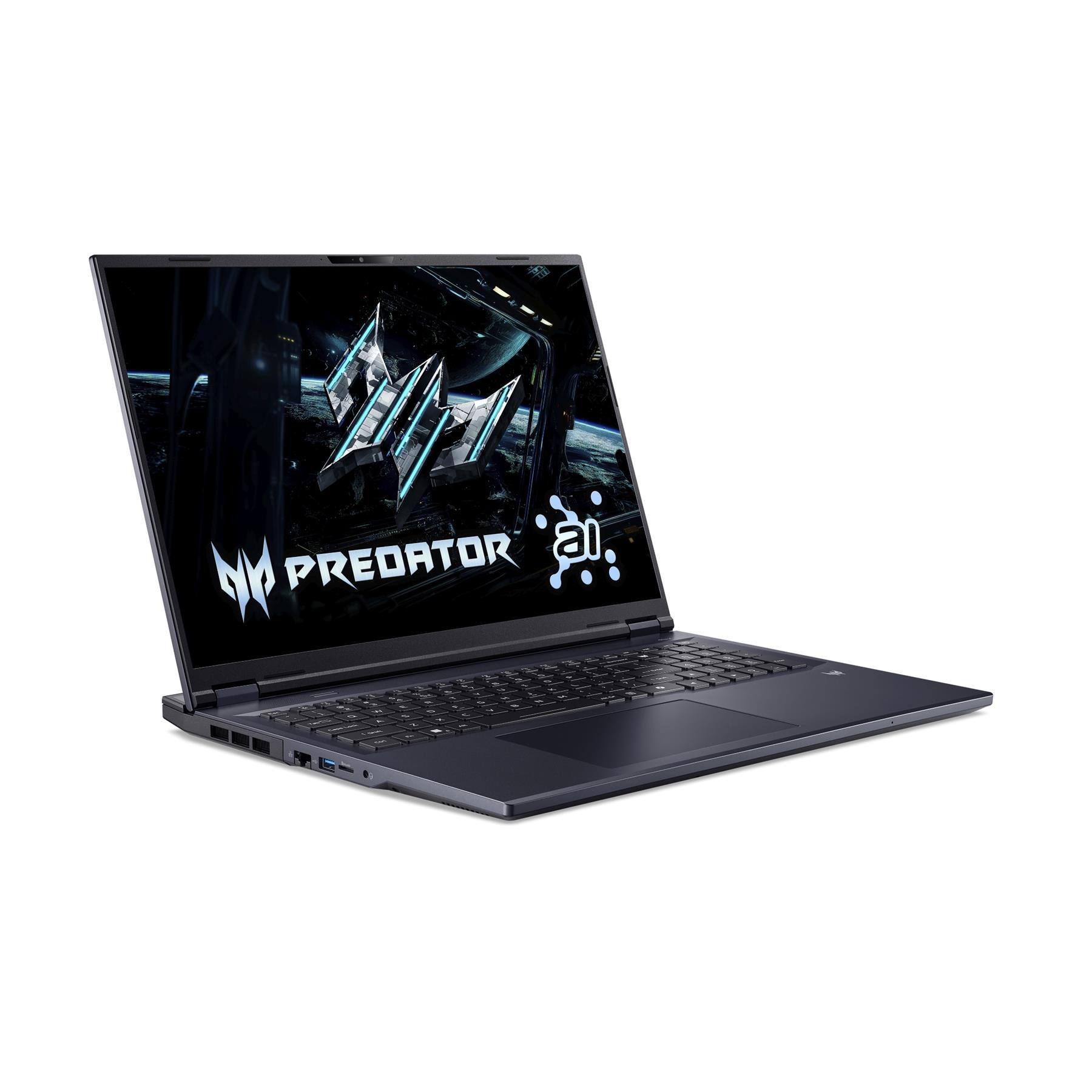 Angle. Acer - Predator Helios Neo 18" WQXGA IPS Gaming Laptop PHN18-72-961N 250Hz NVIDIA GeForce RTX 5070 TI 64GB RAM 2TB Storage - Black.
