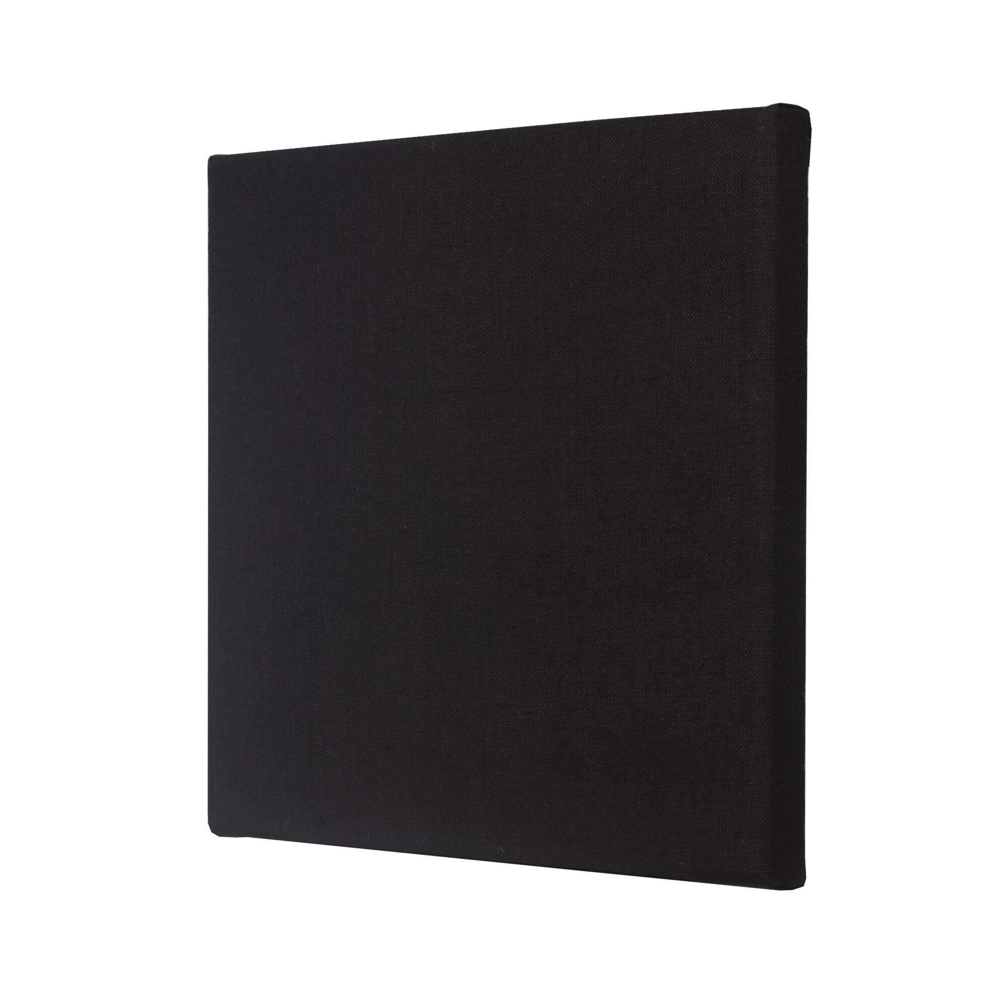 Left. ATS Acoustics - Sound Absorbing Acoustic Panel 24" x 24" x 2" Beveled Edge - Black.