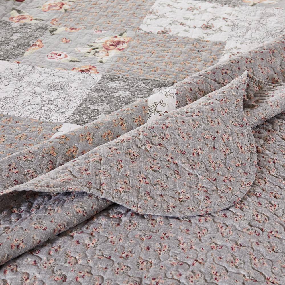 Alt View 4. Barefoot Bungalow - Barefoot Bungalow Giulia Luxurious Modern Design 3 Pieces Bedspread Set Queen Multicolor - Multicolor.