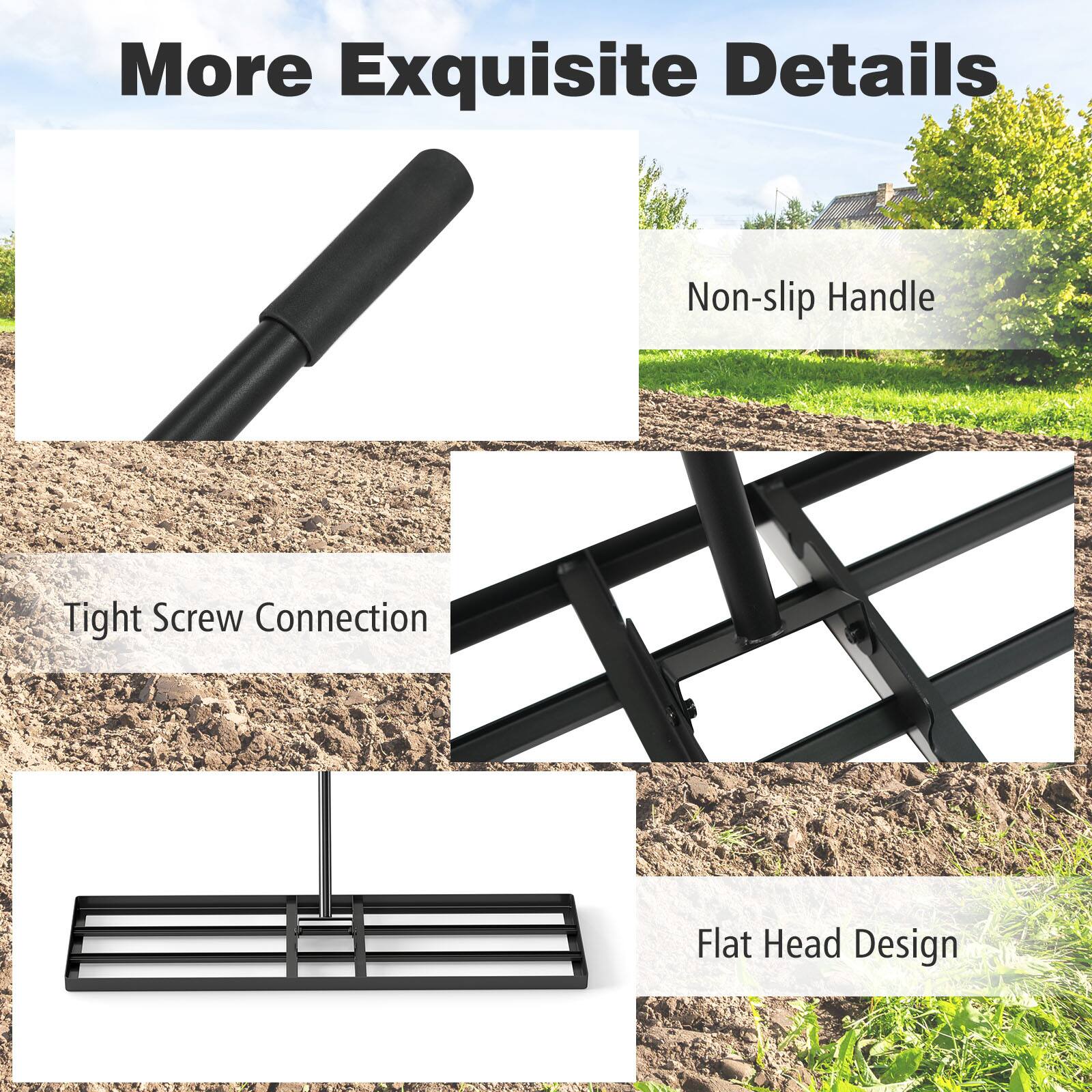 More Exquisite Details

- Non-slip Handle
- Tight Screw Connection
- Flat Head Design