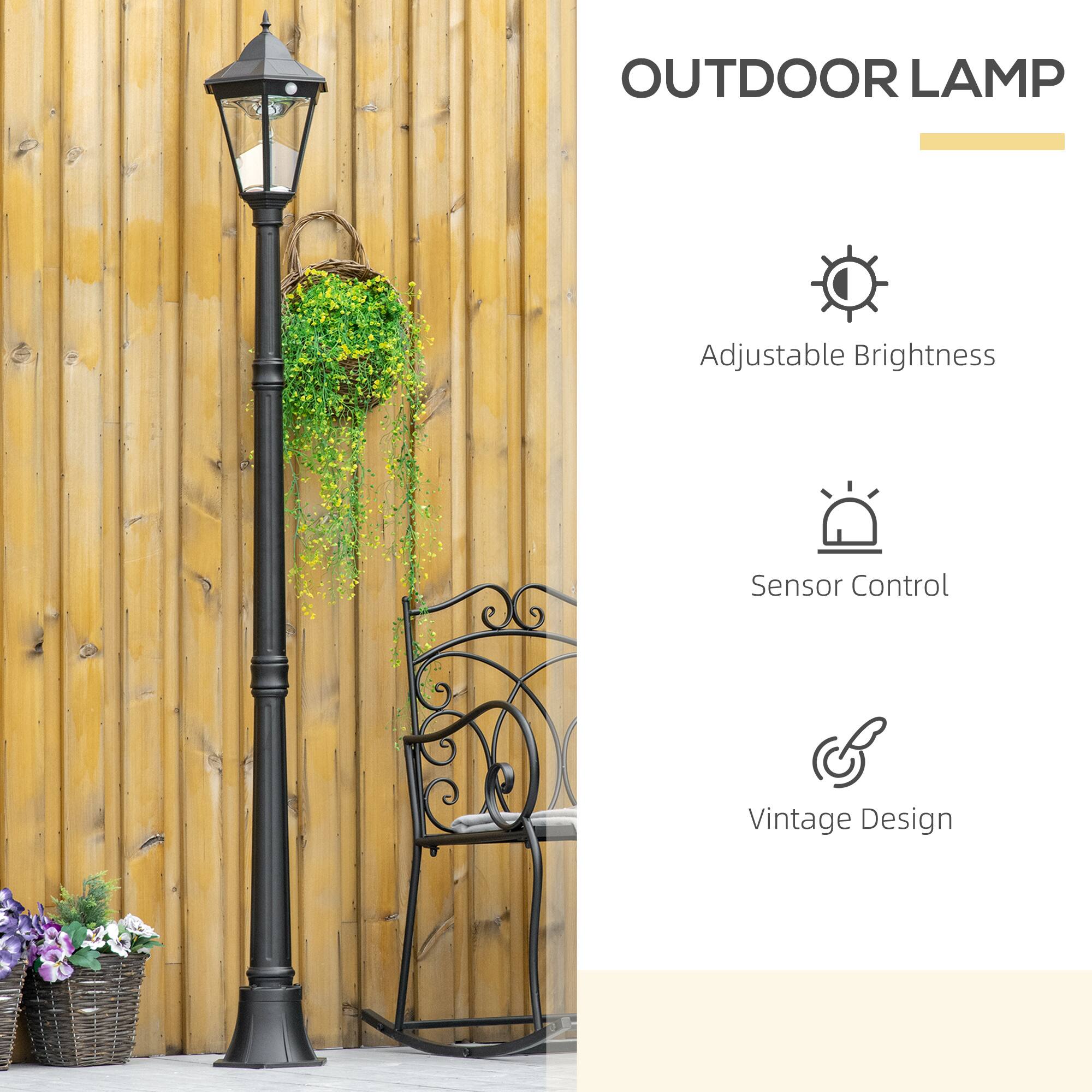 OUTDOOR LAMP

- Adjustable Brightness
- Sensor Control
- Vintage Design