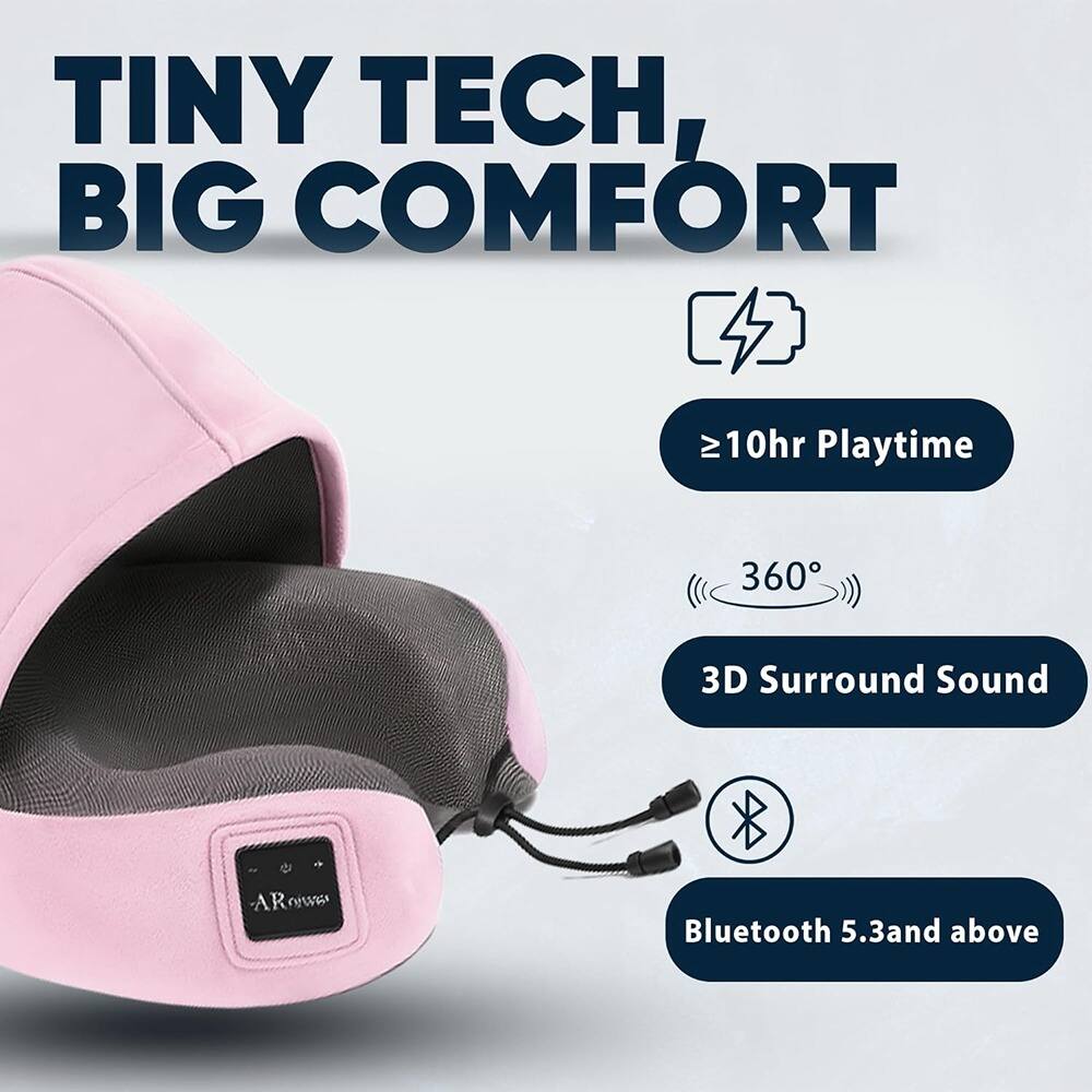 TINY TECH, BIG COMFORT

- ≥10hr Playtime
- 360° 3D Surround Sound
- Bluetooth 5.3 and above