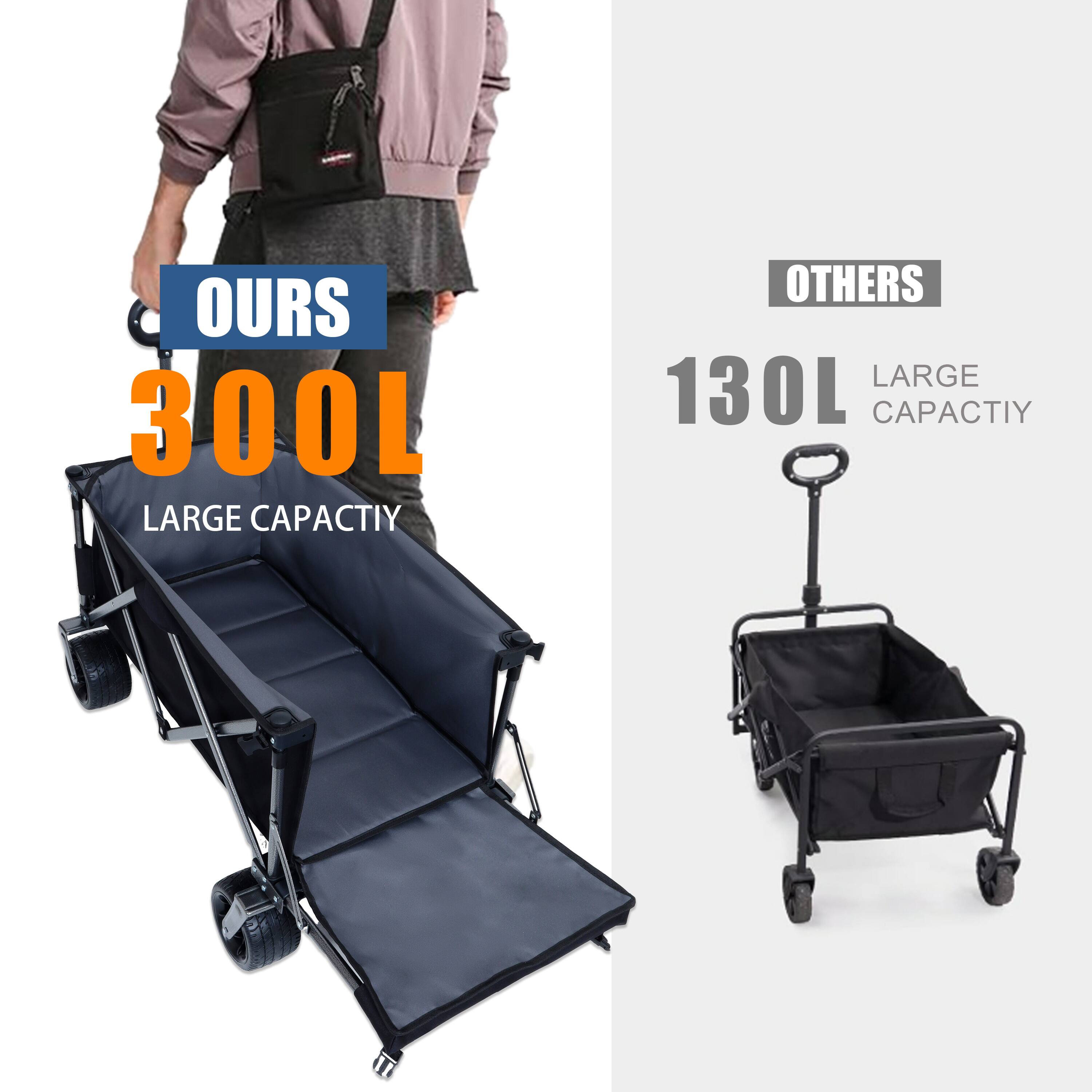 OURS  
300L  
LARGE CAPACITY  

OTHERS  
130L  
LARGE CAPACITY