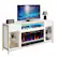 Front. Bestier - Electric Fireplace TV Stand for TVs up to 80" - White.