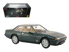 Ferrari 412 Limited Edition Elite 1/43 Diecast Model Car by Hot Wheels - Green