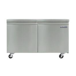 Magic Chef - Commercial 60 in. 15 cu. ft. Under Counter Refrigerator - Stainless Steel