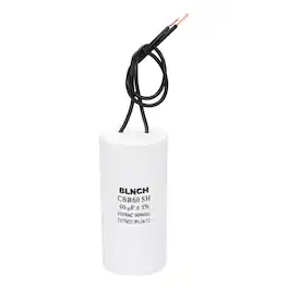 Unique Bargains - 40uF CBB60 Running Capacitor, AC 450V 2 Wire for Air Compressor, Washing Machine, Refrigerator, Air Conditioner - White