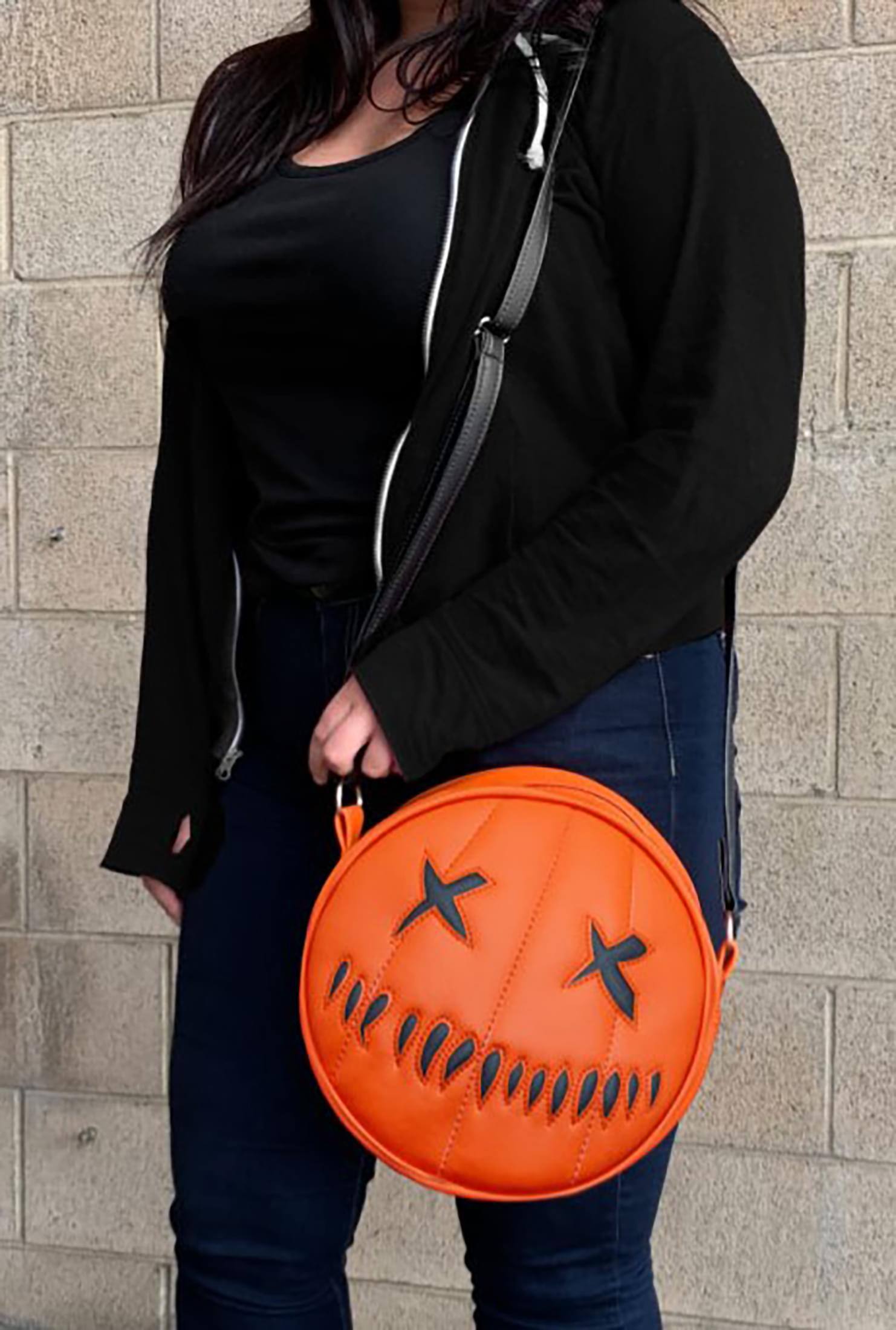 Alt View 10. Trick or Treat Studios - Trick R Treat Sam O Lantern Bag | Black - Black.