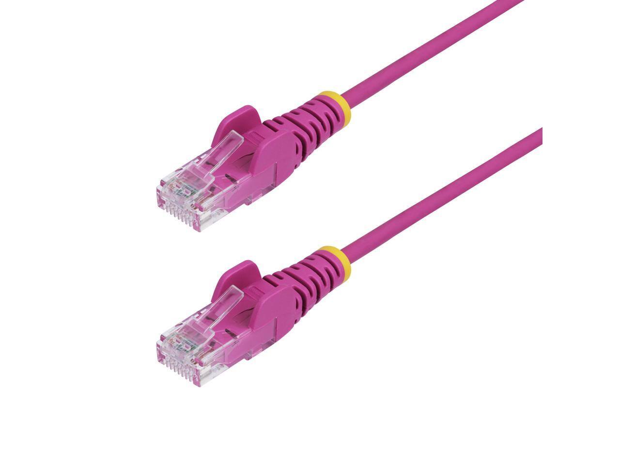 Alt View 9. StarTech.com - StarTech 10ft Pink Slim CAT6 Ethernet Cable Model N6PAT10PKS.