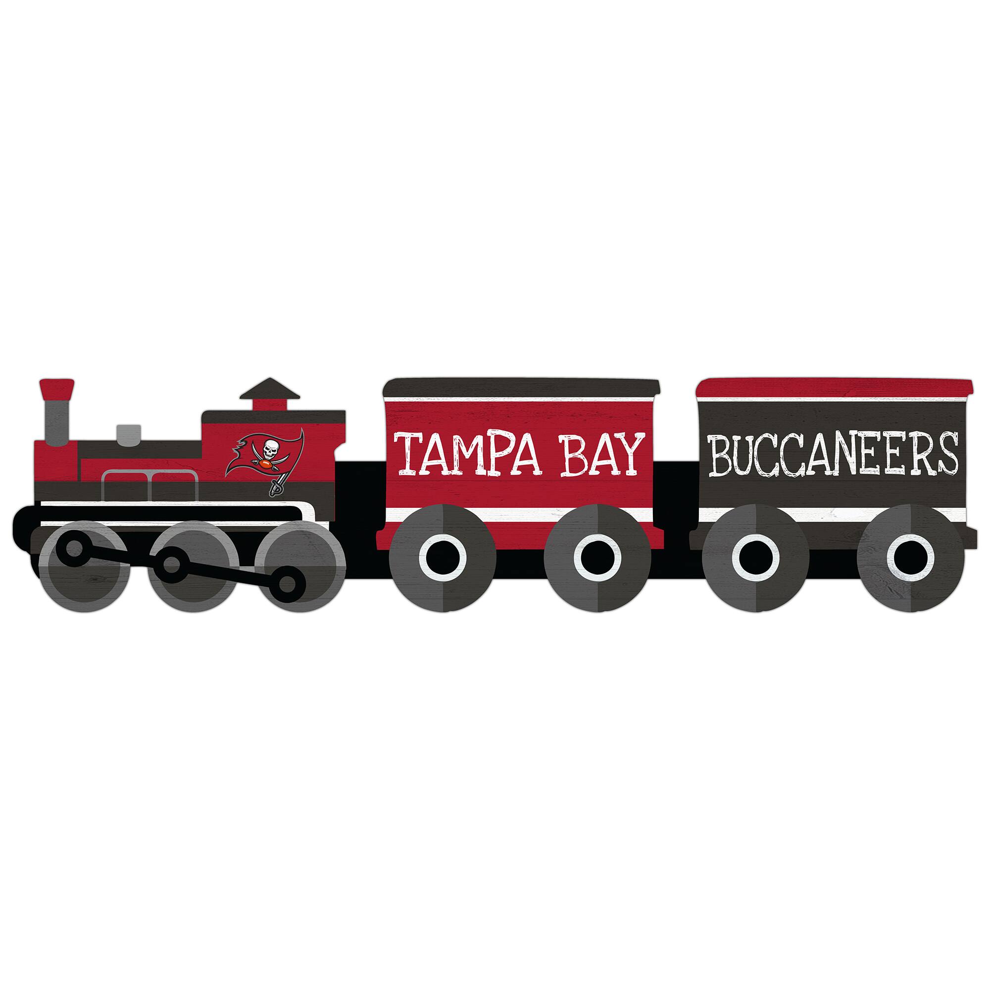 Tampa Bay Buccaneers 6'' x 24'' Train Cutout Sign