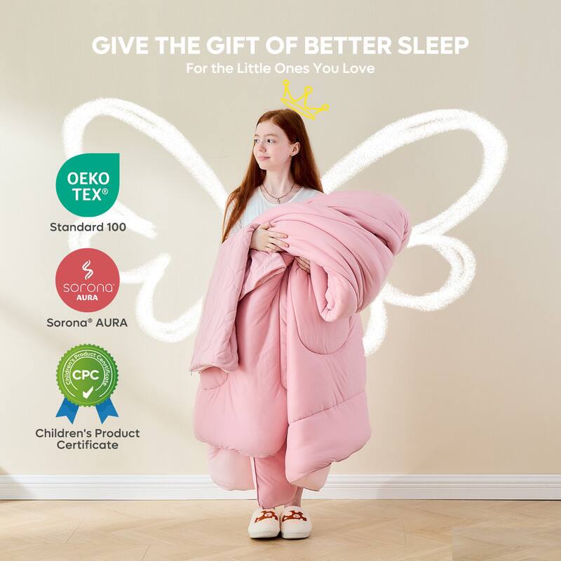 GIVE THE GIFT OF BETTER SLEEP  
For the Little Ones You Love

OEKO TEX  
Standard 100

Sorona AURA

Children's Product Certificate  
CPC