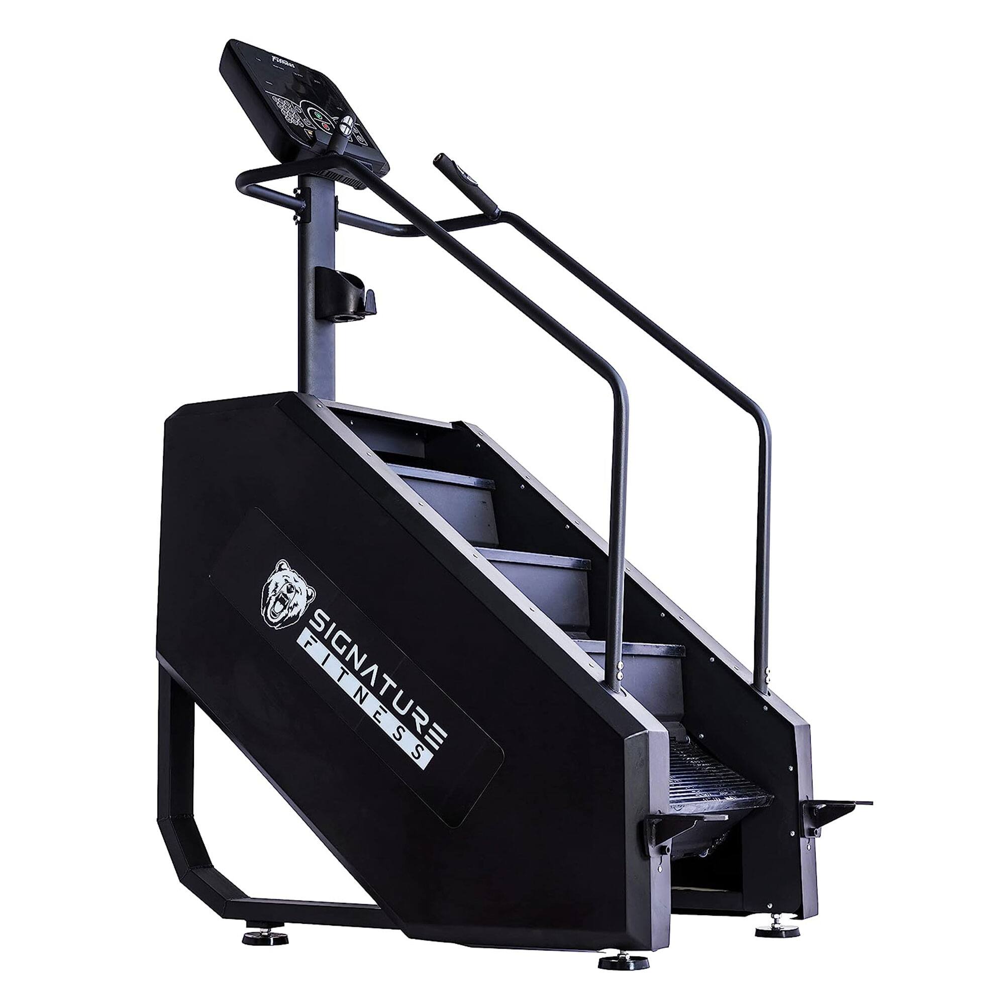 Alt View 5. Signature Fitness - Signature Fitness Continuous Climber Gym Equipment Stair Stepper for Exercise - Black.