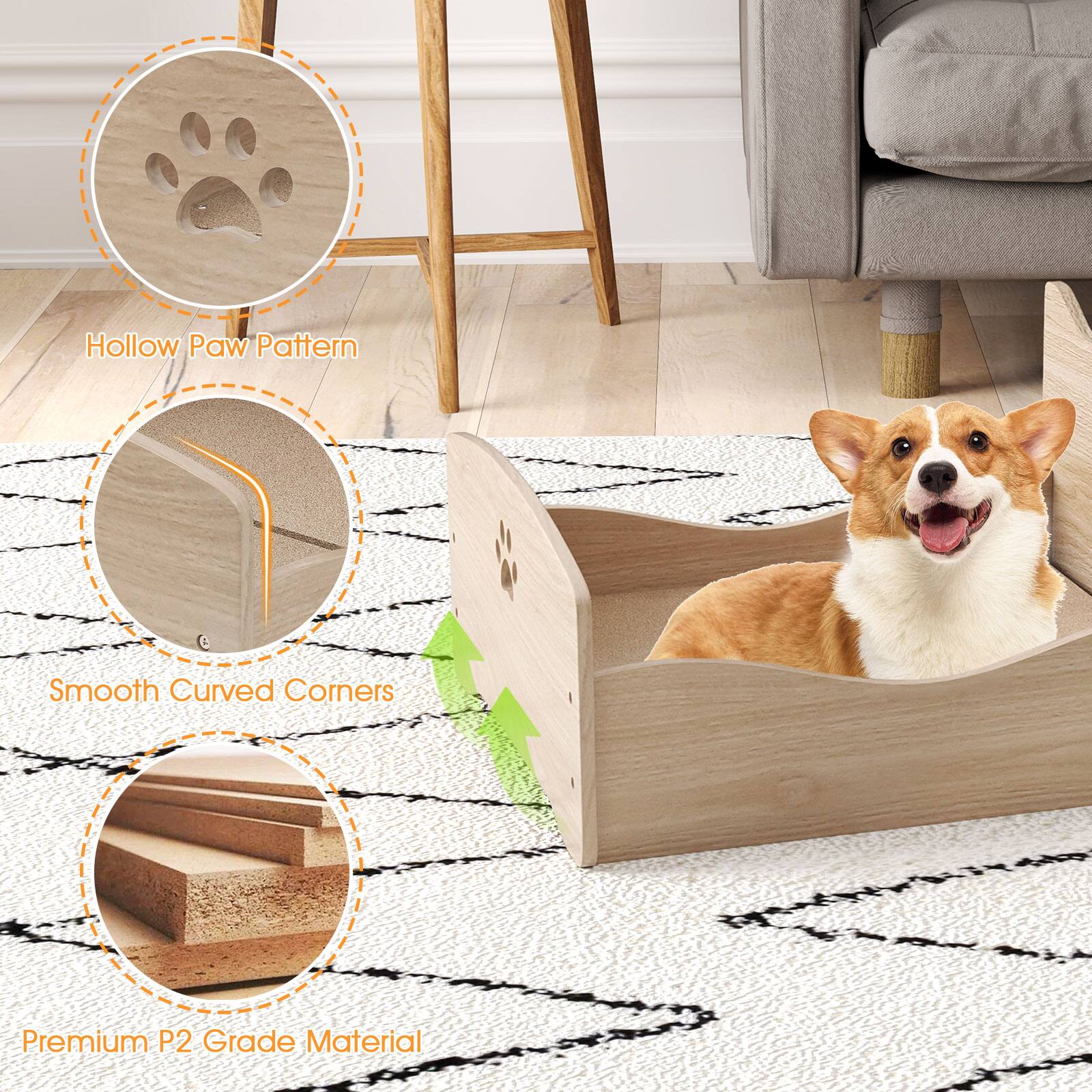 - Hollow Paw Pattern
- Smooth Curved Corners
- Premium P2 Grade Material