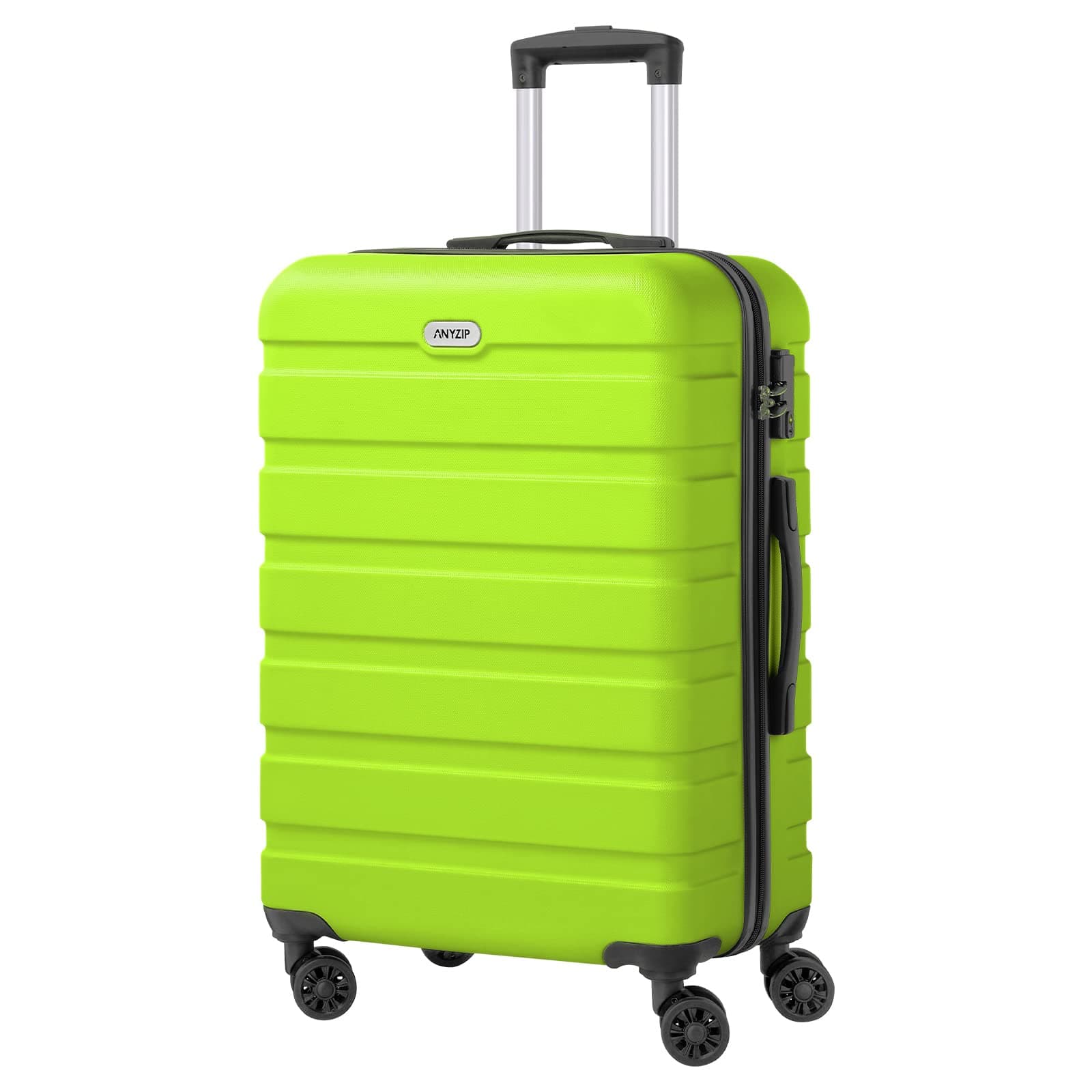 Brick Attic - 28 Inch Luggage PC ABS Hardside Lightweight Suitcase with 4 Universal Wheels TSA Lock Checked-Large - Apple green