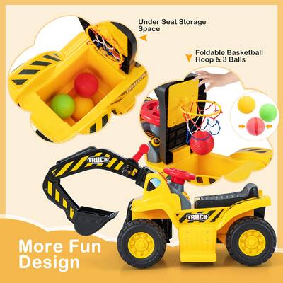 キッズ うぇーい Costway 12V Kids Ride On Excavator Digger Electric Bulldozer