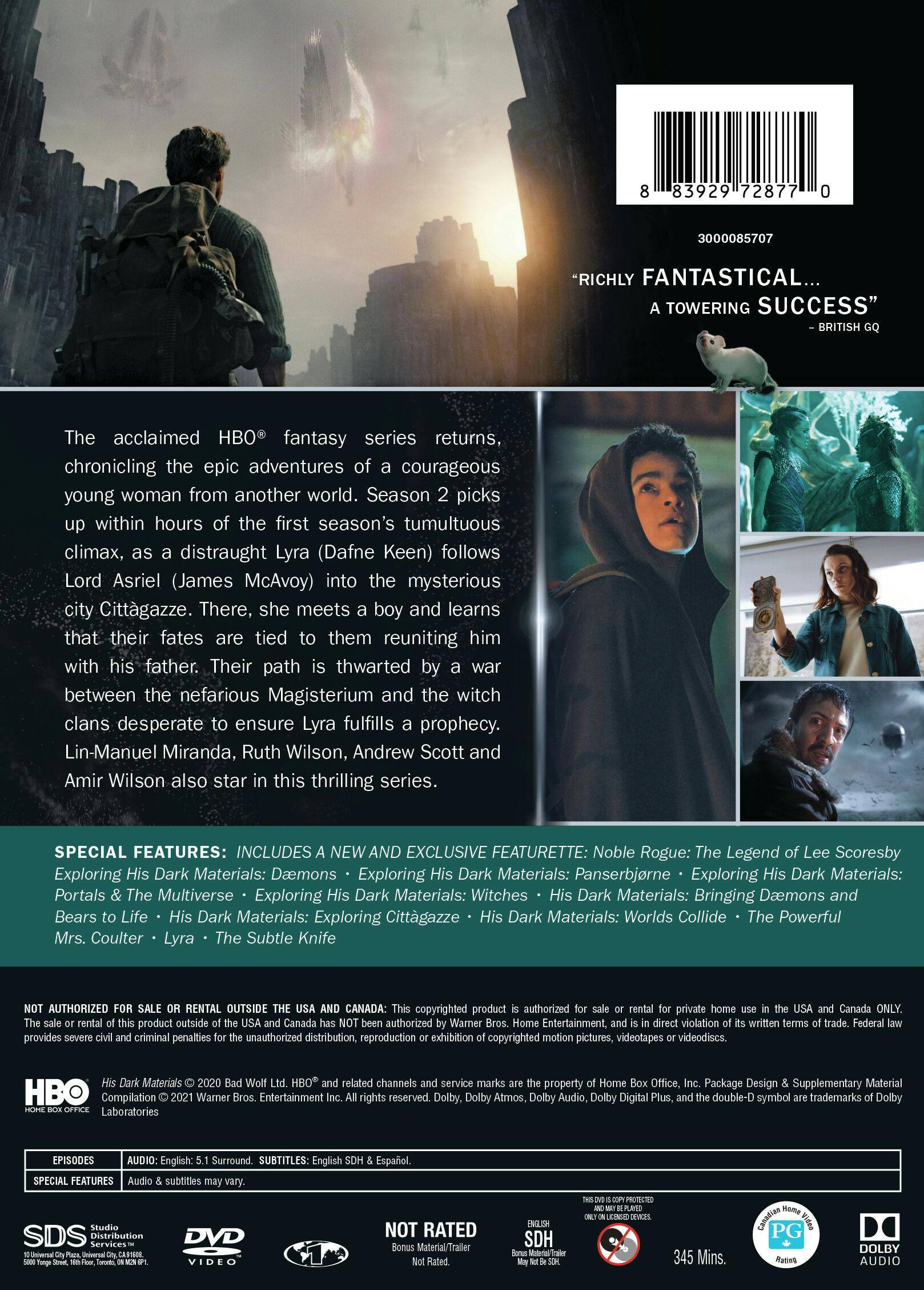 Angle. His Dark Materials: Season Two [DVD].