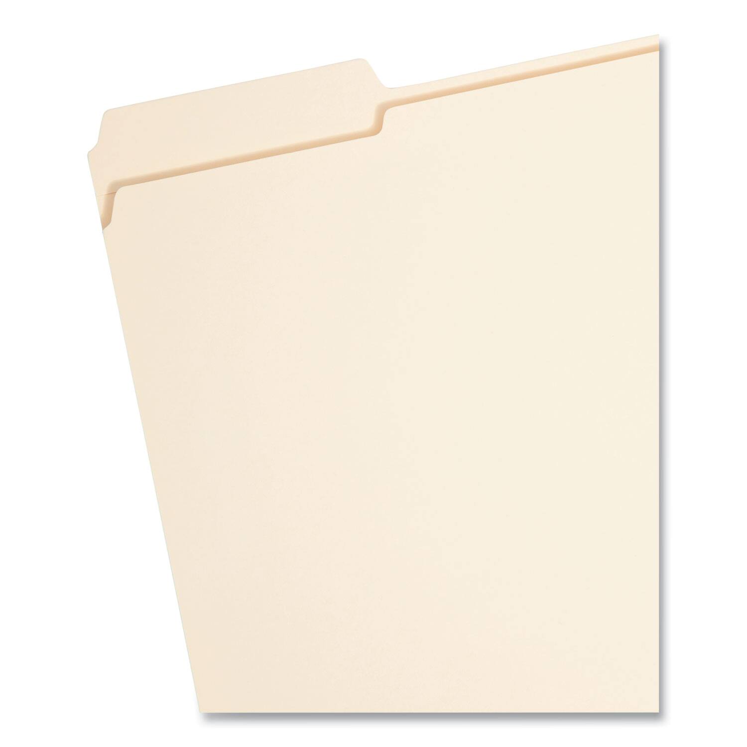 Angle. Smead Manufacturing - Top Tab Manila Expansion Fastener Folders, 1.5" Expansion, 2 Fasteners, Letter Size, Manila Exterior, 50/Box.
