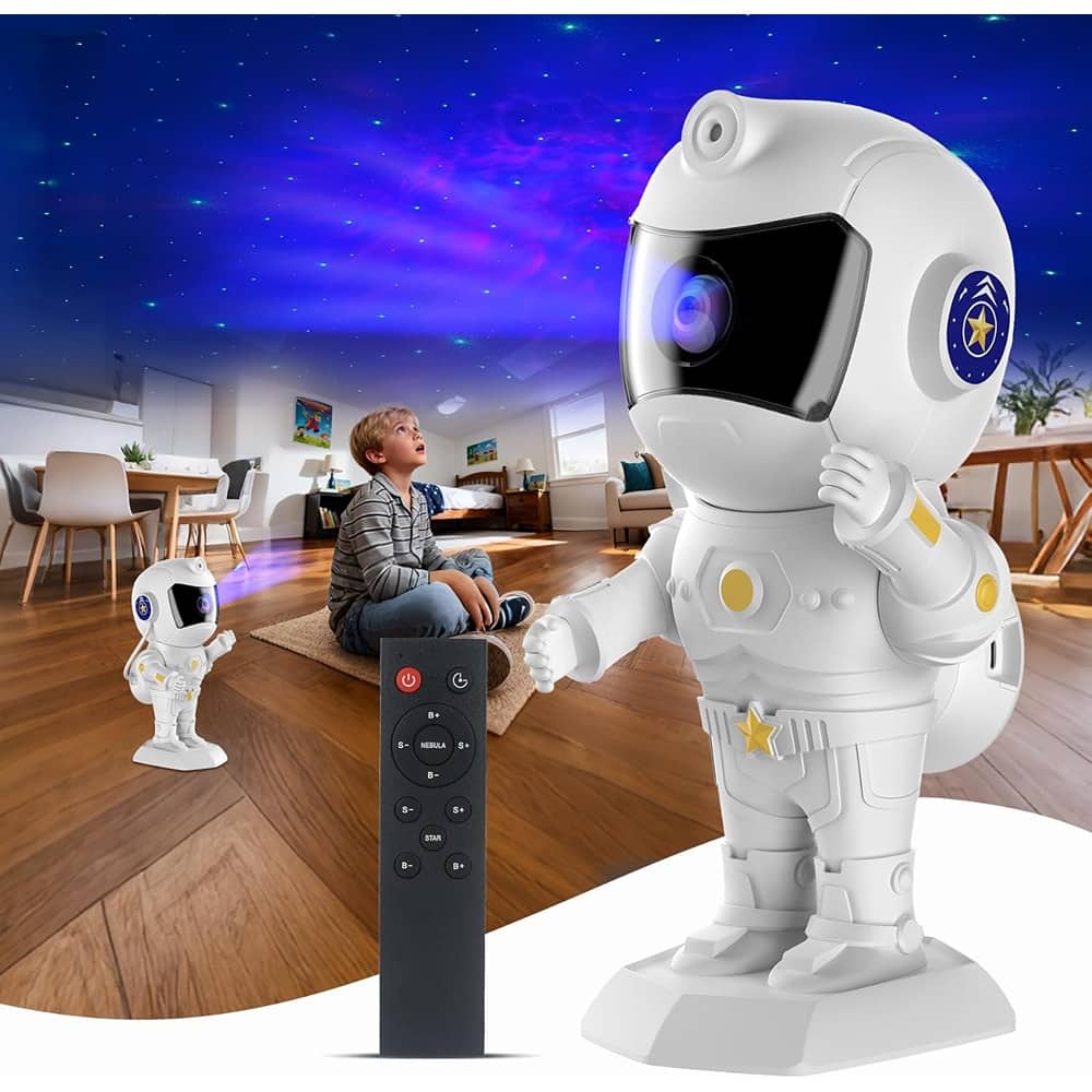ACJPR - Astronaut Galaxy Star Projector Night Light for Ceiling, Bedroom, Nebula Sky, Timer & Remote, Kids Gift