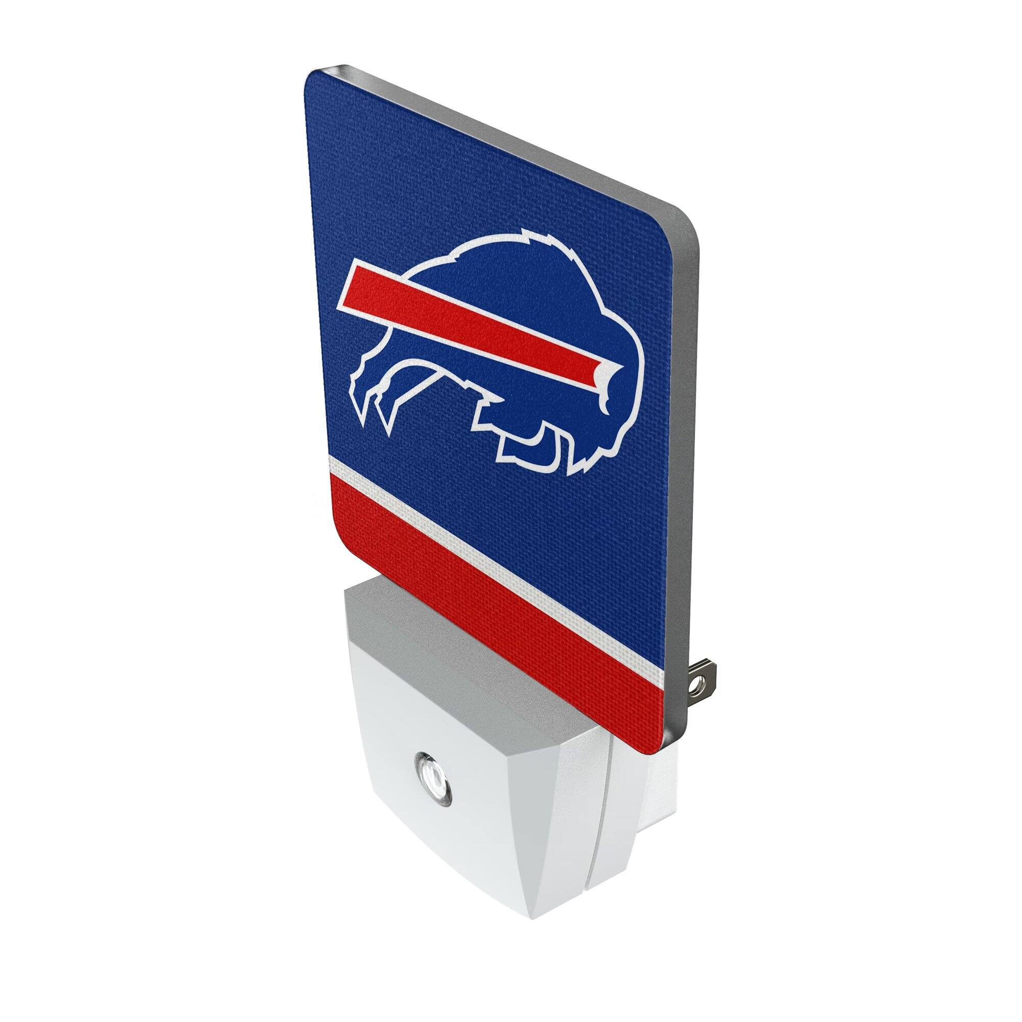 Alt View 1. Keyscaper - Buffalo Bills Stripe Design Nightlight 2-Pack - Multicolor.