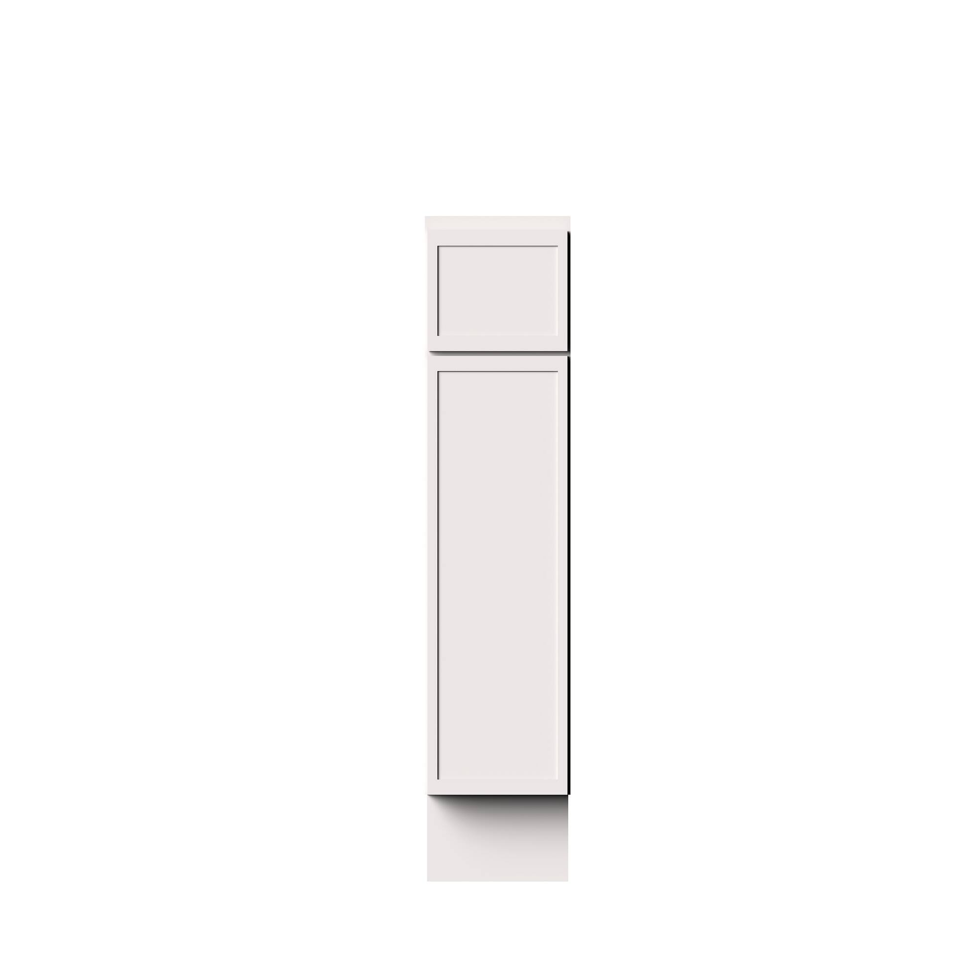 Alt View 1. Boyel Living - 12-in W x 34.5-in H x 24-in D Slim Shaker RTA Kitchen Base Cabinet with Soft-Close - Snow White.