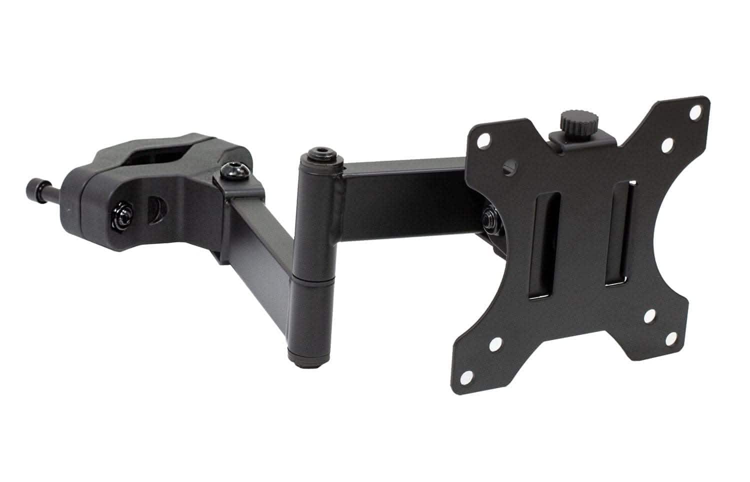 Mount-It! - Full Motion VESA Pole/Truss Mount for TVs & Monitors up to 32” with Tilt & Swivel - Black