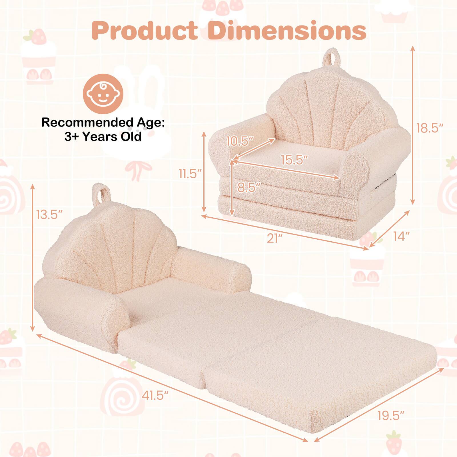 Product Dimensions  
Recommended Age: 3+ Years Old  
11.5"  
10.5"  
8.5"  
15.5"  
18.5"  
13.5"  
21"  
14"  
41.5"  
19.5"