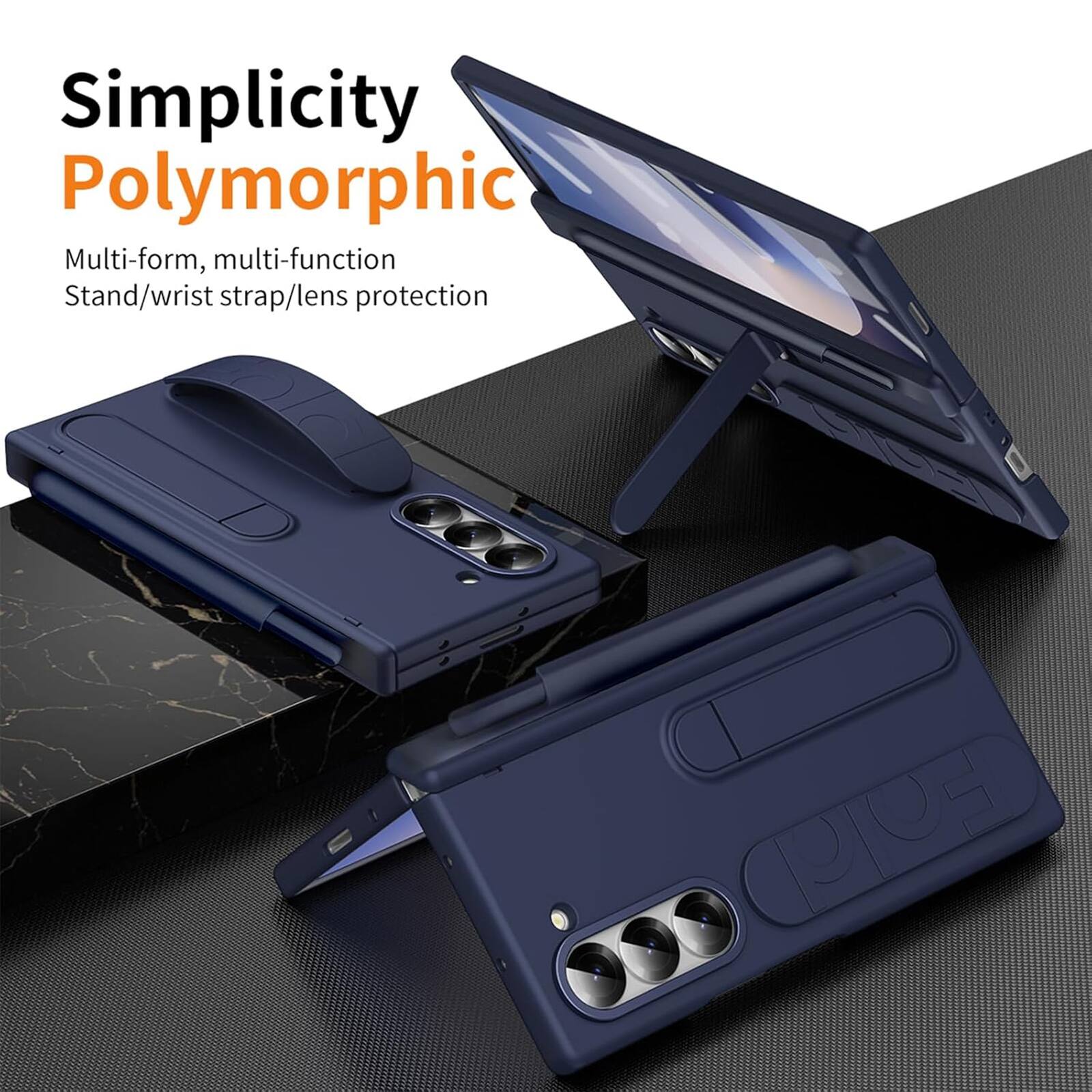 Simplicity Polymorphic  
Multi-form, multi-function  
Stand/wrist strap/lens protection
