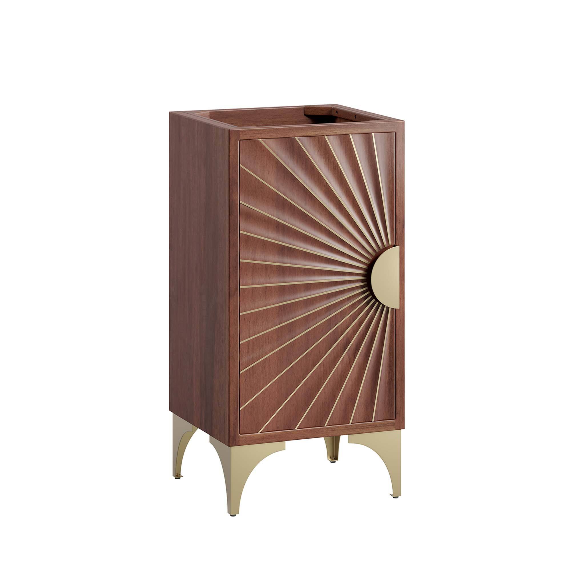 Angle. Modway - Daylight Bathroom Cabinet Basin Not Included by Modway - Walnut.