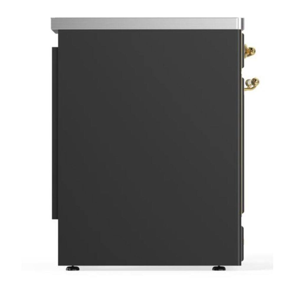 Alt View 7. ILVE - ILVE Majestic II 30 inch Induction Range with 4 Elements (Graphite Matte, Brass Trim) - Graphite Matte.