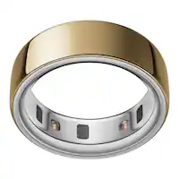 Oura - Ring 4 - Smart Ring - Size Before You Buy with OR4 Sizing Kit - Size 13 - Gold - (2024) - Front_Zoom