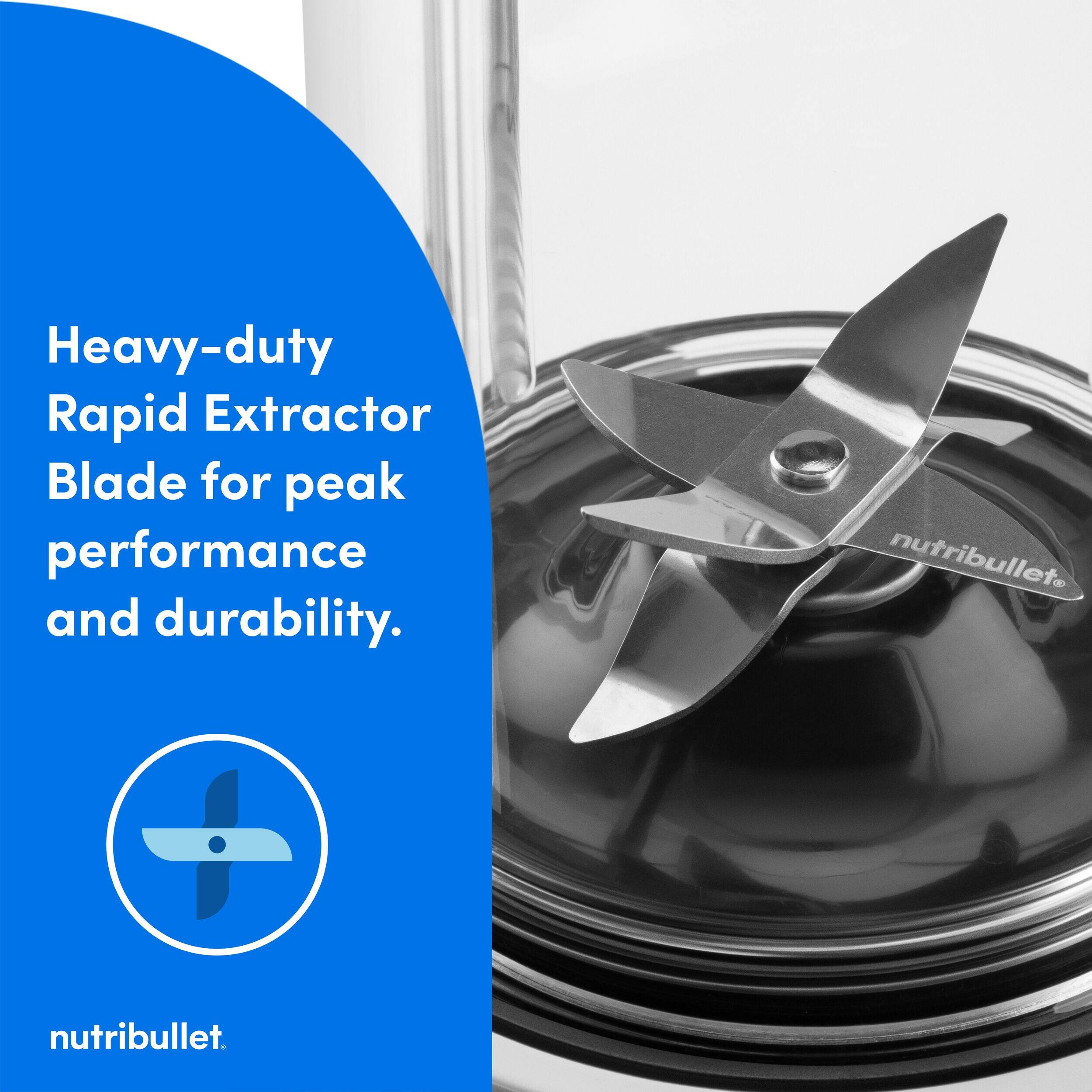 Heavy-duty Rapid Extractor Blade for peak performance and durability.  
nutribullet