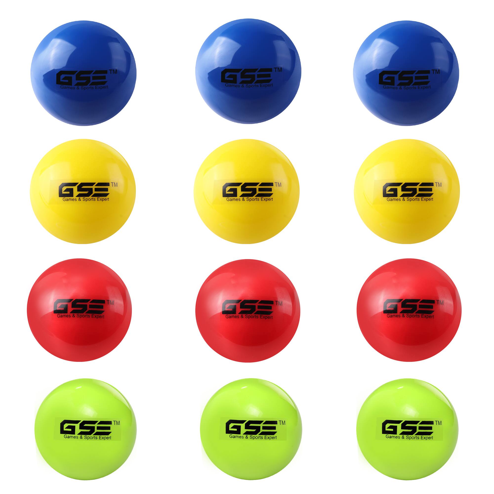 GSE Games & Sports Expert - 12-Pack 3" Weighted Baseballs, Training Baseballs for All Skill Levels - MULTI-COLOR