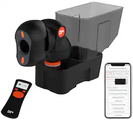PONGBOT - NOVA S PRO Table Tennis Robot-Bluetooth APP Control, 150 Ball Hopper, Adjustable Speed Spin Frequency-264 Training Modes - Black