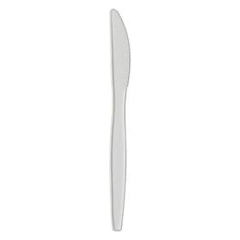 Dixie - Plastic Knife 6-1/4", Medium-Weight, 1000/Pack - White