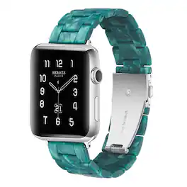 StrapsCo - Marble Stone Bracelet Resin Watch Band Strap For Apple Watch - 40mm/41mm/42mm - Crystal