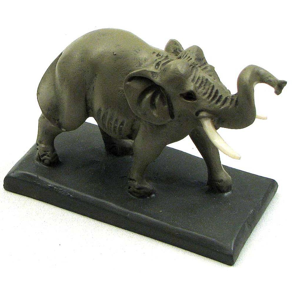BreeBe - Male Elephant /w Tusks on Base - Multi