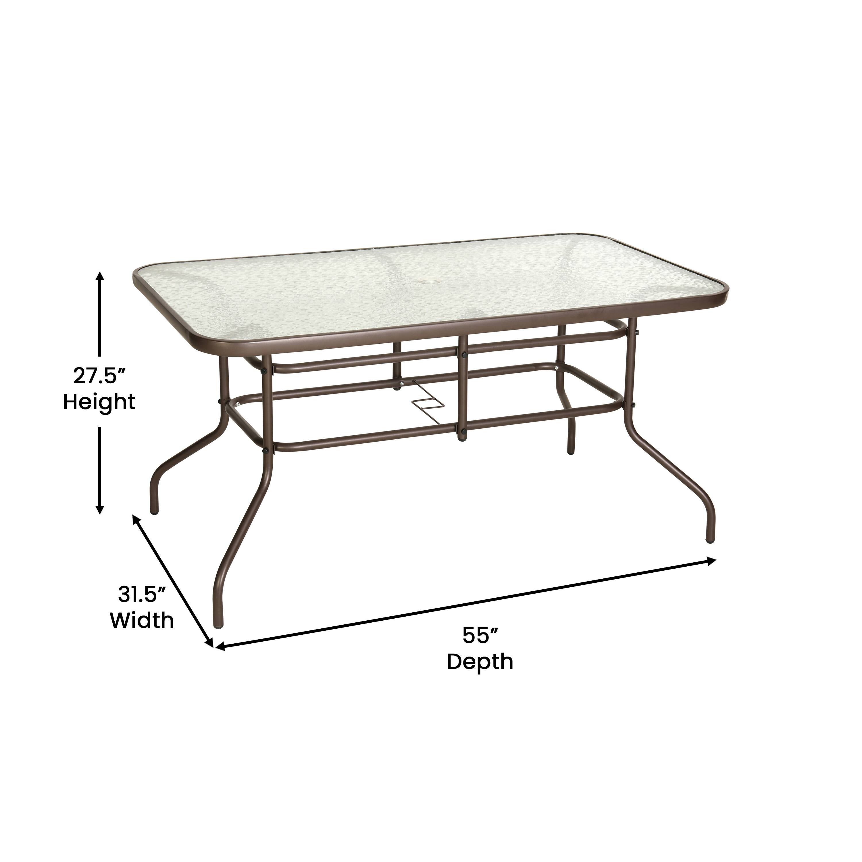 27.5" Height  
31.5" Width  
55" Depth