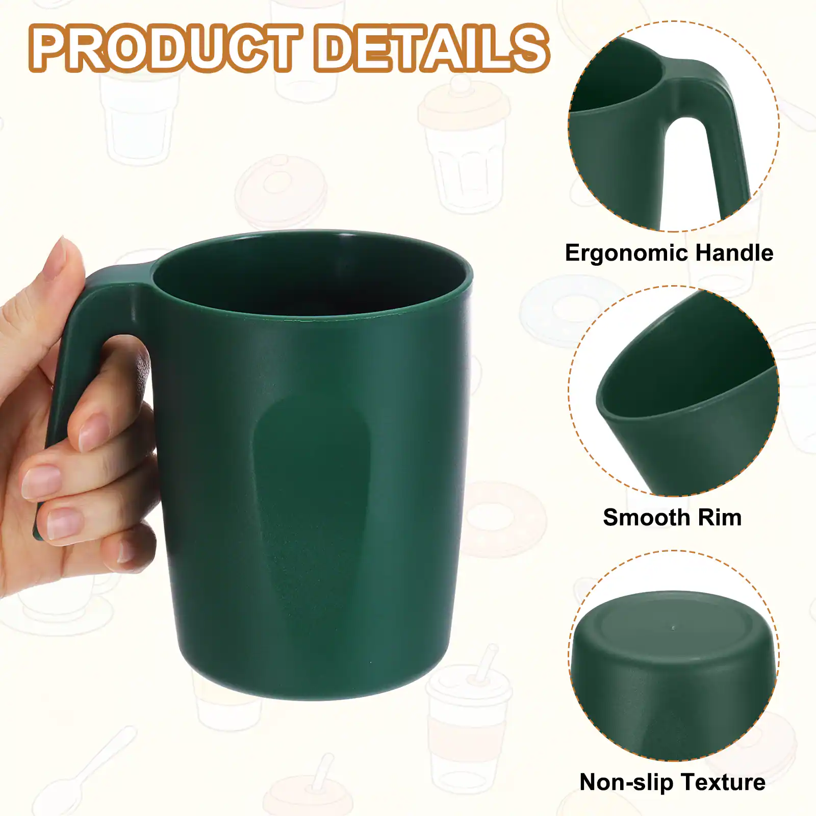 PRODUCT DETAILS

- Ergonomic Handle
- Smooth Rim
- Non-slip Texture
