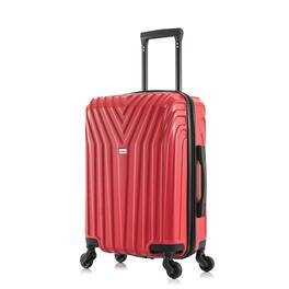 InUSA - Vasty Lightweight Hardsde Spinner Luggage 20" Carry-On - Red
