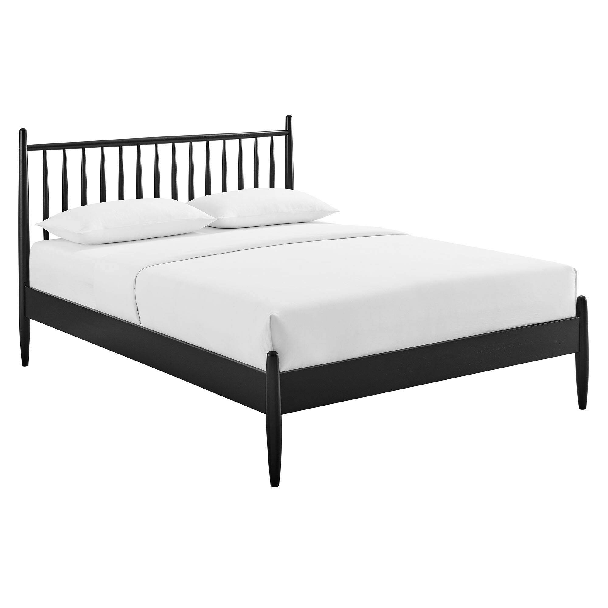 Angle. Modway - Zane Size Spindle Bed by Modway - Black.