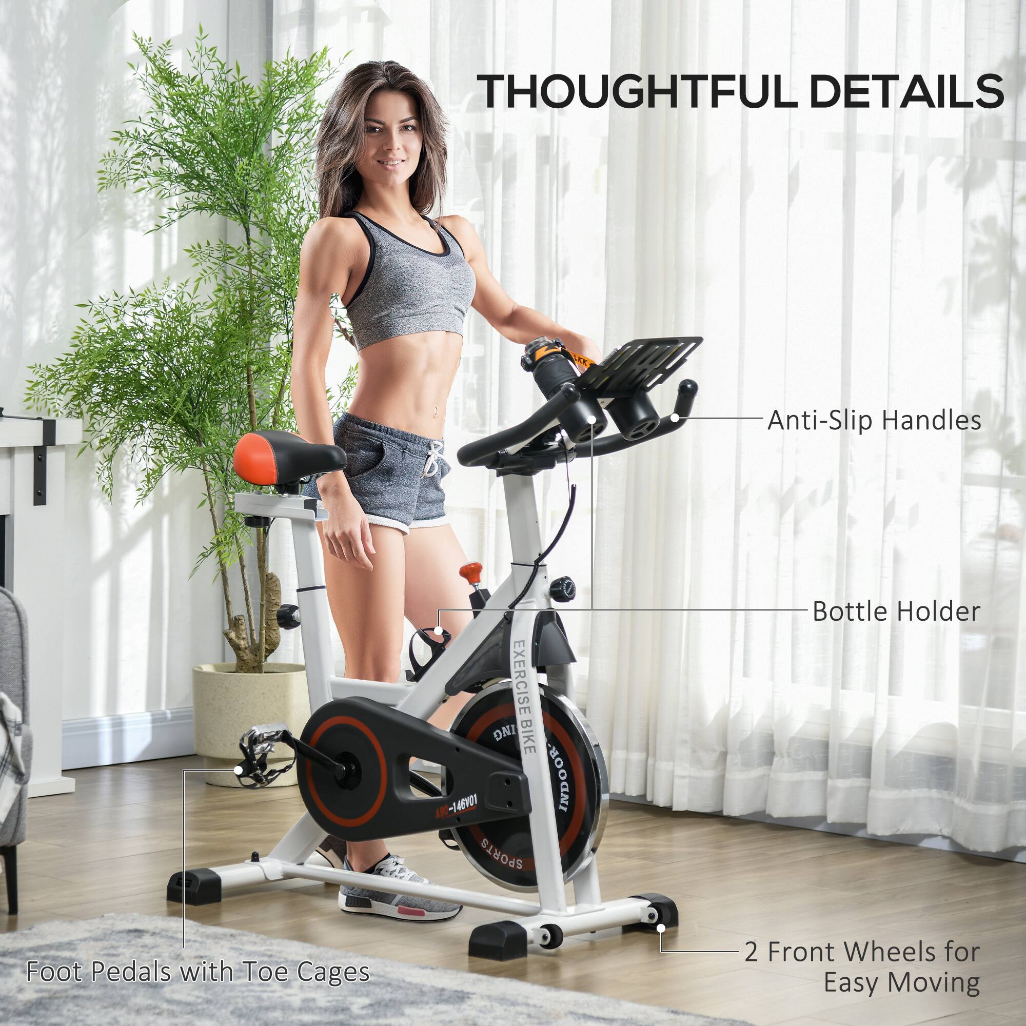 THOUGHTFUL DETAILS

- Anti-Slip Handles
- Bottle Holder
- Foot Pedals with Toe Cages
- 2 Front Wheels for Easy Moving
